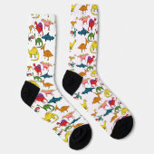 Verzameling Cute Dinosaur Thunder_Cove Sokken (Rechts)