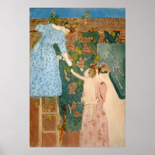 Verzameling fruit - Mary Cassatt - 1895 Poster (Voorkant)