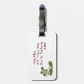 Verzameling Hagedis Bagage Label (Achterkant verticaal)