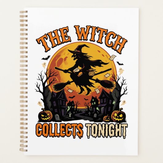Verzameling Heksen voor Halloween Grappig Planner (Voorkant)