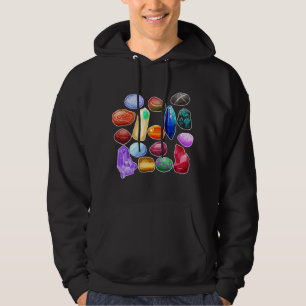 Verzameling Kleurrijke Stenen Mineralen G Hoodie