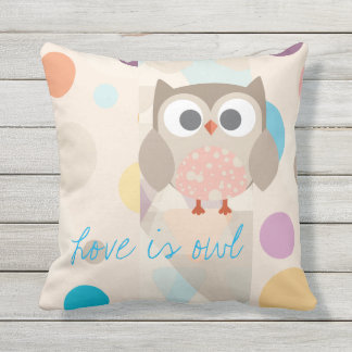 Verzameling "Love is owl" Buitenkussen