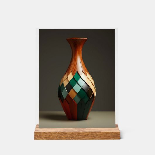 Verzameling moderne designvazen – Scu-set Acryl Bord (Voorkant)