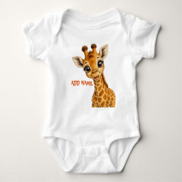 Verzameling Mooie Actieve Baby Dieren Giraffe Romper