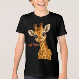 Verzameling Mooie Actieve Baby Dieren Giraffe Tri-Blend Shirt