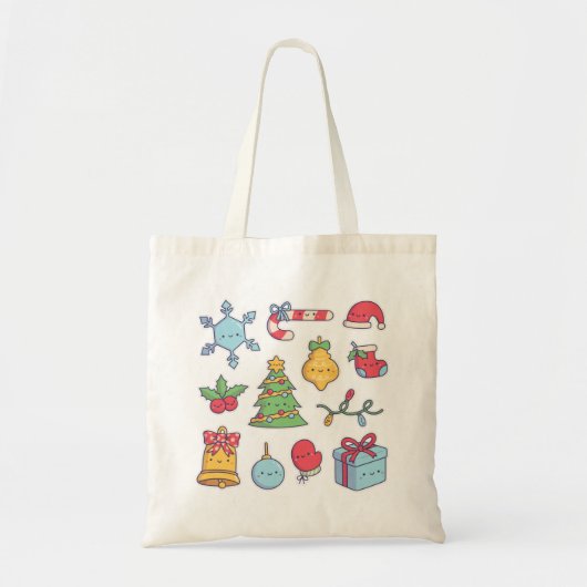 Verzameling Mooie Kerstversiering Tote Bag (Voorkant)