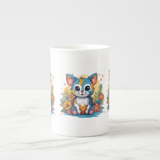 Verzameling speciale Bone China Mokken met Cute An (Voorkant)
