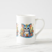 Verzameling speciale Bone China Mokken met Cute An (Rechts)
