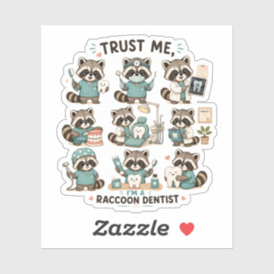 Verzameling stickers van een schattige wasbeer-tan