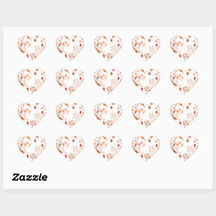 Verzameling stickers van wilde bloemenweide