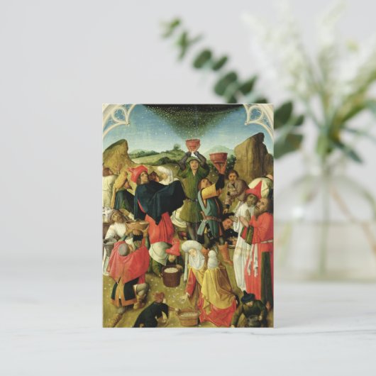 Verzameling van de manna briefkaart (Staand voorkant)