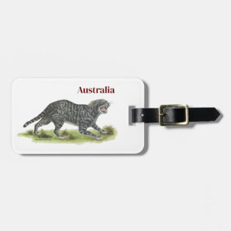 Verzameling Verwilderde Kat Bagage Label