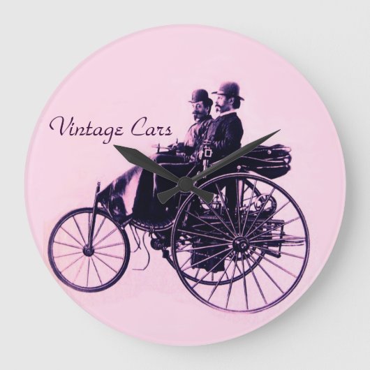 Verzameling Vintage Auto's Grote Klok (Voorkant)