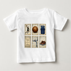 Verzameling Vintage Basketbalzegels Sport