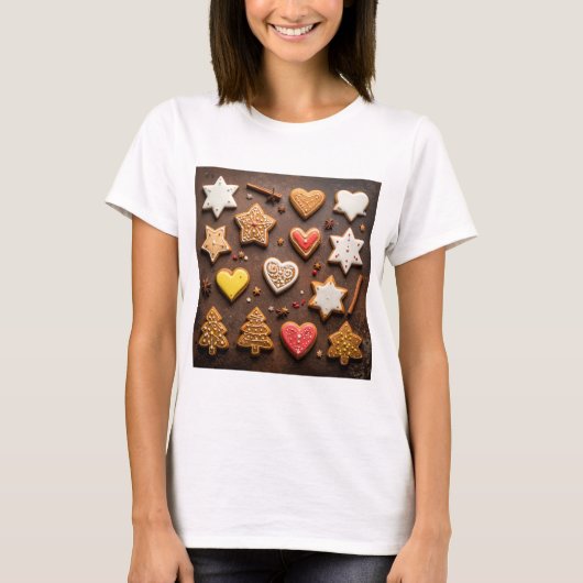 Verzameling Vintage Gemberkoekjes  T-shirt (Voorkant)