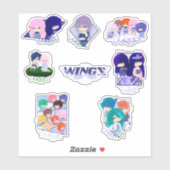Verzameling Wingz-stickers - Blad 3 Sticker (Vel)