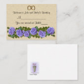 Verzamelkaart Hydrangeas tafelzitplaatsen Plaatskaartje (Voorkant / Achterkant)