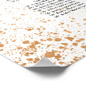 Verzamelkaart koper Spray Wedding Reception Poster (Hoek)