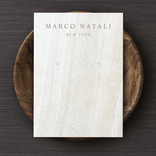 Verzamelkaart met marmer Stone Earling Visitekaartje
