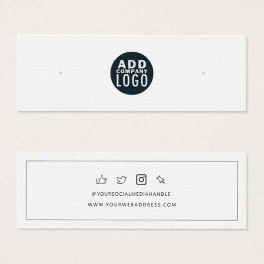 Verzamelkaart voor zakelijke Logo toevoegen Mini Visitekaartjes (Voorkant /achterkant)