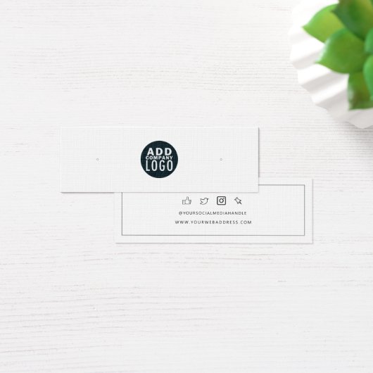 Verzamelkaart voor zakelijke Logo toevoegen Mini Visitekaartjes (Bureau)