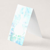 Verzamelkaarten voor standaard blauw en wit ballet visitekaartje (Achterkant)