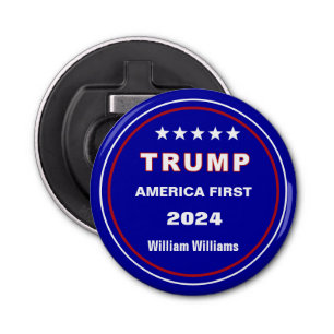 Verzamelnaam: Trump America First Magnet Button Flesopener
