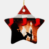Verzamelobject brandweerman keramisch ornament (Voorkant)