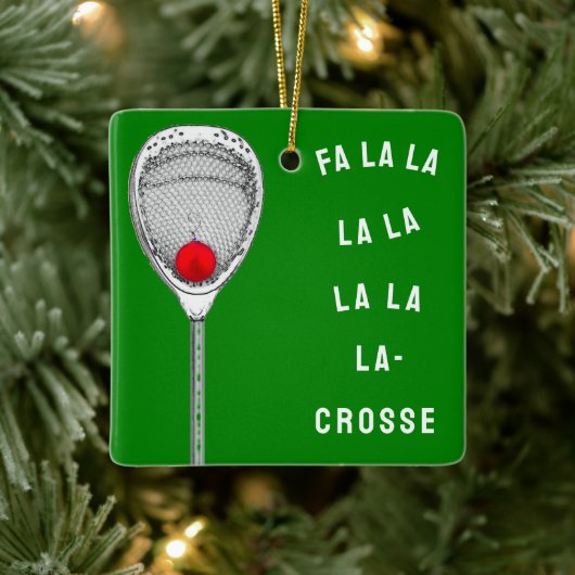 Verzamelobject Lacrosse Keeper Keramisch Ornament (Boom)