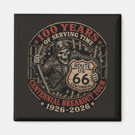 Verzamelobject Skelet Biker Garage Magneet