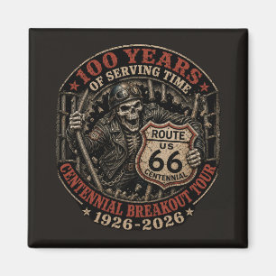 Verzamelobject Skelet Biker Garage Magneet