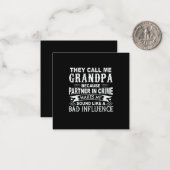 Verzamelobject Vaderdag Ze noemen me opa Notitiekaartje (Voorkant / Achterkant in situ)