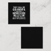 Verzamelobject Vaderdag Ze noemen me opa Notitiekaartje (Voorkant / Achterkant)