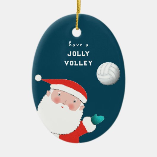 Verzamelobject voor Volleybal  Keramisch Ornament (Voorkant)