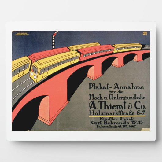 "Verzamelpunt voor over- en ondergrondse spoorwege Fotoplaat (Voorkant)