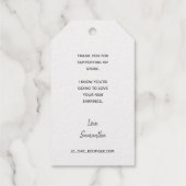 Verzamelscherm Hartelijk dank voor Kraft Paper Cadeaulabels (Achterkant)