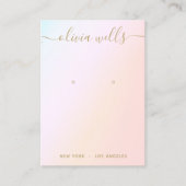 Verzamelscript voor pastelregenbooggradiënt Veroor Visitekaartje (Voorkant)