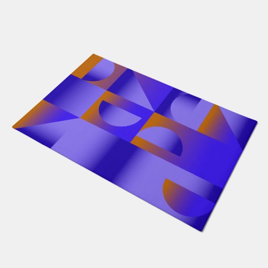 Verzameltijd abstract moderne gradiënt deurmat (Schuin)