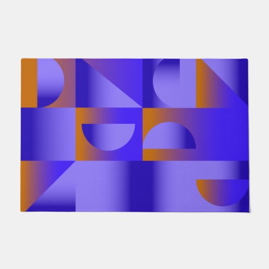 Verzameltijd abstract moderne gradiënt deurmat (Voorkant)