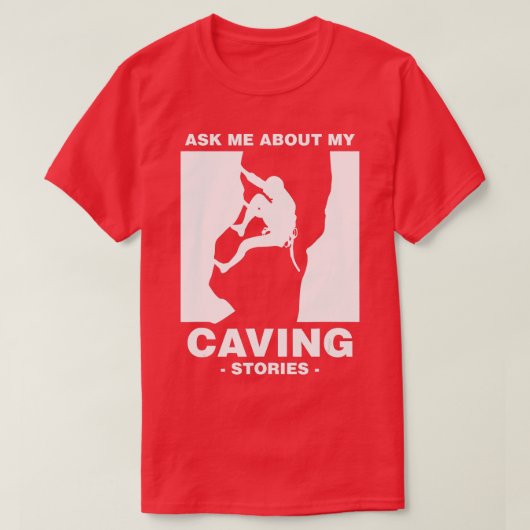 Verzamelverhalen Spelunking Cave Walker Na T-shirt (Design voorkant)