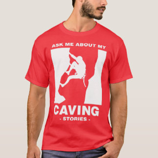 Verzamelverhalen Spelunking Cave Walker Na T-shirt