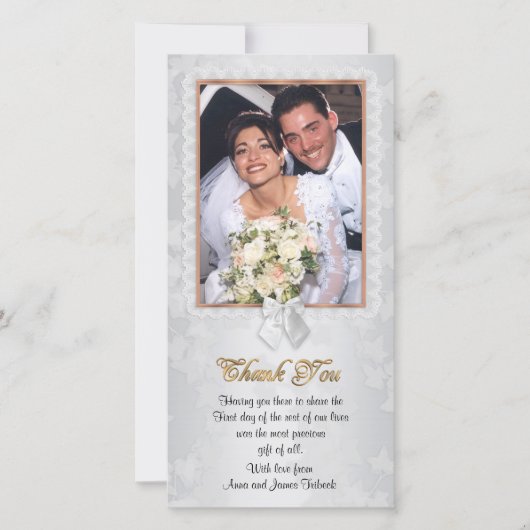 Verzankkaart met foto bedankkaart (Voorkant)