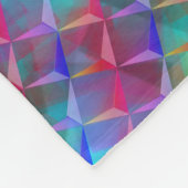 Verzeept lila en 3D- of roze driehoeken Fleece Deken (Hoek)