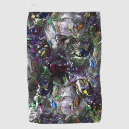 Verzeept "zware verven" die elkaar overlappen in m golfhanddoek