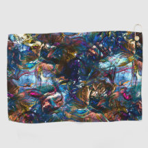 Verzeept "zware verven" die elkaar overlappen in m