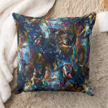 Verzeept "zware verven" die elkaar overlappen in m