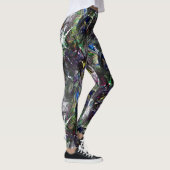 Verzeept "zware verven" die elkaar overlappen in m leggings (Rechts)