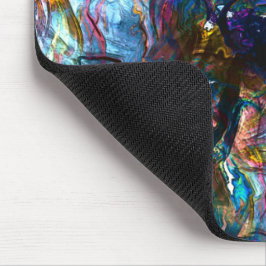 Verzeept "zware verven" die elkaar overlappen in m muismat