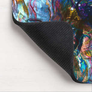 Verzeept "zware verven" die elkaar overlappen in m muismat