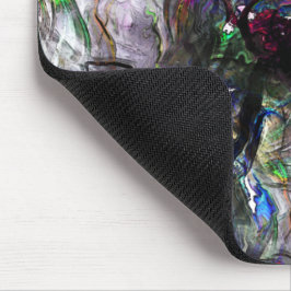 Verzeept "zware verven" die elkaar overlappen in m muismat